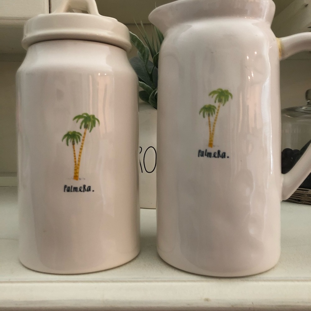 Rae Dunn canister and jar